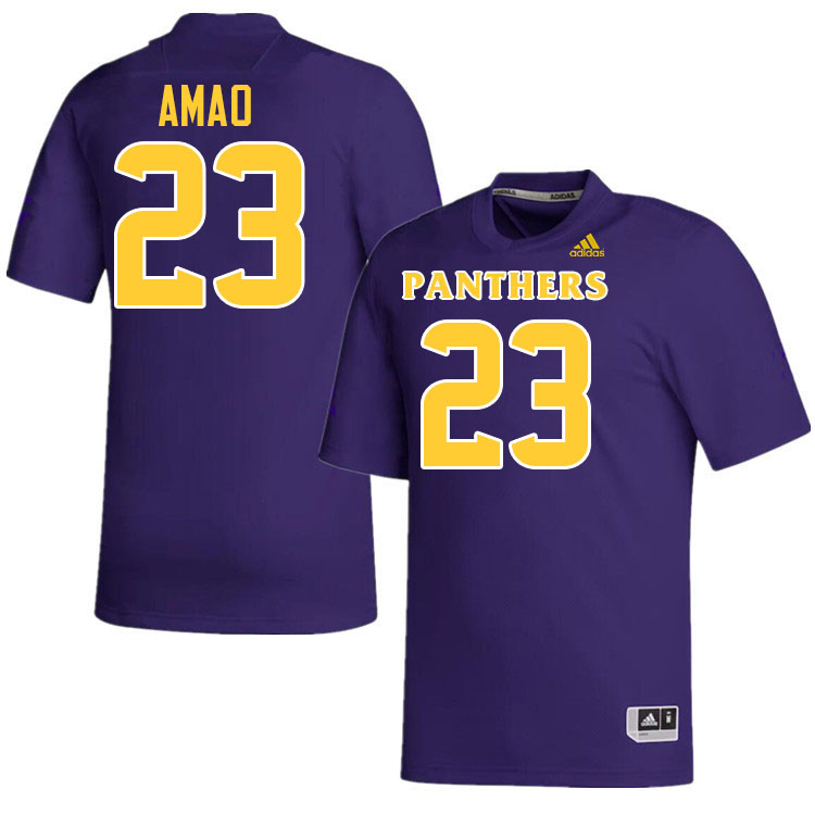 Prairie View A&M Panthers #23 Kamren Amao College Football Jerseys,Uniforms Stitched-Purple